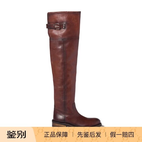 miumiu缪缪秋冬棕色过膝长靴