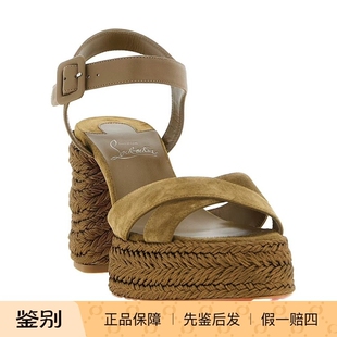 代购 26春夏女士交叉绑带高跟凉鞋 Z092 Louboutin路铂廷 Christian