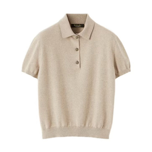 Piana 代购 26春夏女士羊绒短袖 正品 FAQ8646D0ZI 针织POLO衫 Loro