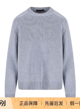 Loro Piana 25秋冬烟紫色女士Parksville 圆领针织毛衣FAM905460