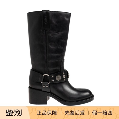 Chloe蔻依26秋冬女士圆头长靴