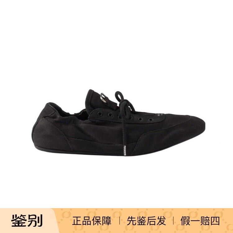 Prada普拉达 26春夏黑色女士系带运动鞋正品代购1E459OM8MF005F00