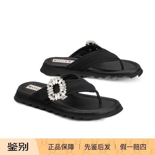 RogerVivier女士缎布人字拖