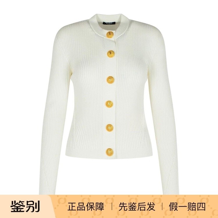 巴尔曼25秋冬女士羊毛针织开衫