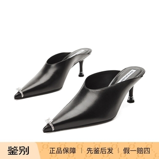 代购 Alexander 正品 26春夏尖头高跟Akilita穆勒鞋 30126M0190 Wang