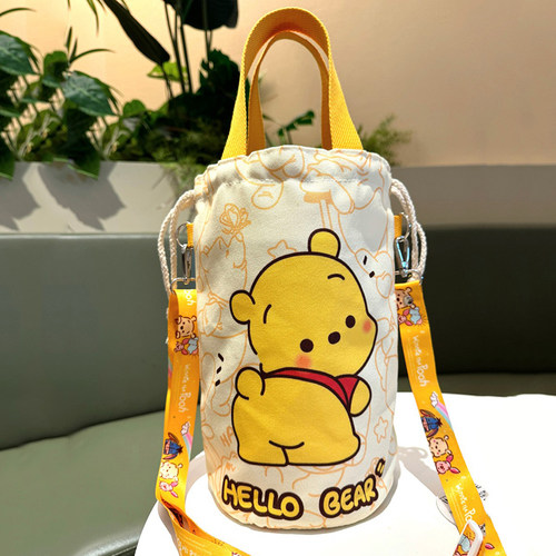 可爱焖烧杯套大容量便携斜挎水壶袋子大口径水瓶保温杯束口包包女