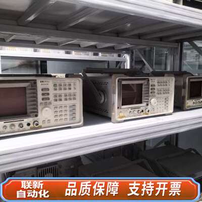 出HP品牌频谱分析仪，型号为8593E，频率范围为22G。