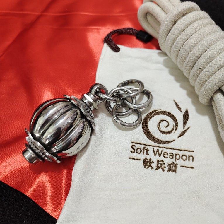 软兵斋手工制作武术训练实心流星锤武术走线锤