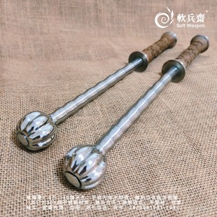 软兵斋不锈钢实心户外一体防身成人骨朵破甲锤实战防狼自卫器手半