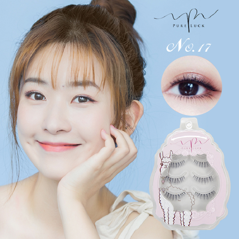 pureluck假睫毛日系超软浓密卷翘