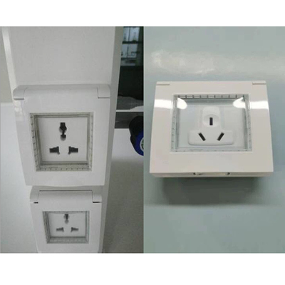 86型插座插座盒防水型10白色金属