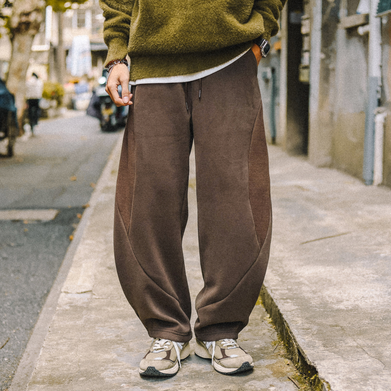 加绒加厚运动裤男女弯刀卫裤