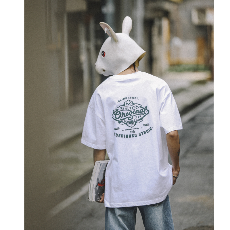 夏季新款潮牌原创印花短袖T恤男