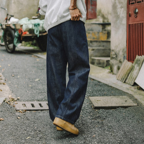 YKK长裤直筒莱赛尔天丝牛仔裤