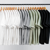 T恤男打底衫 复古纯色圆领宽松短袖 夏季 舒适透气情侣体恤 2件装