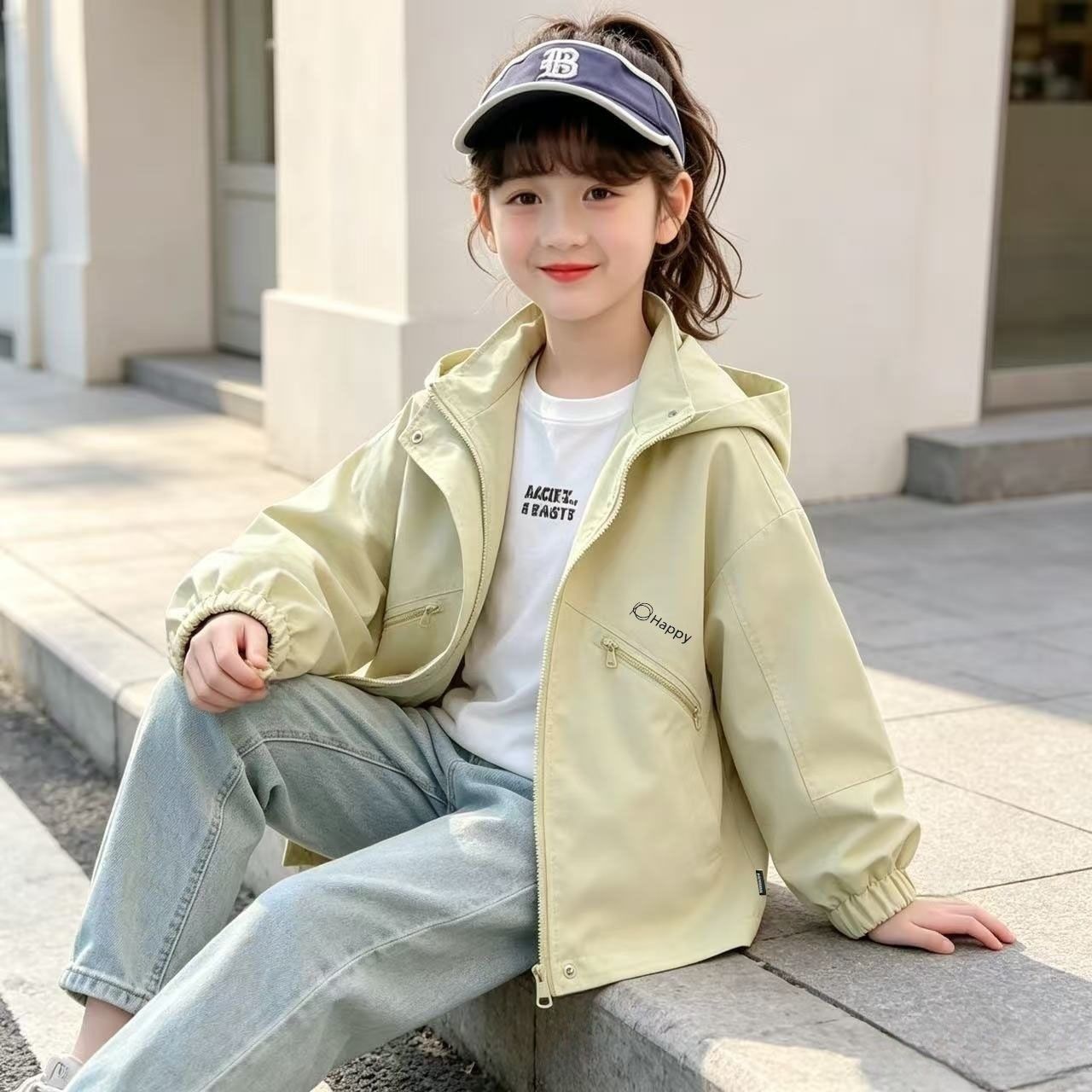 2026新款女童春秋季外套中大儿童时尚上衣小孩子韩版洋气外套潮衣