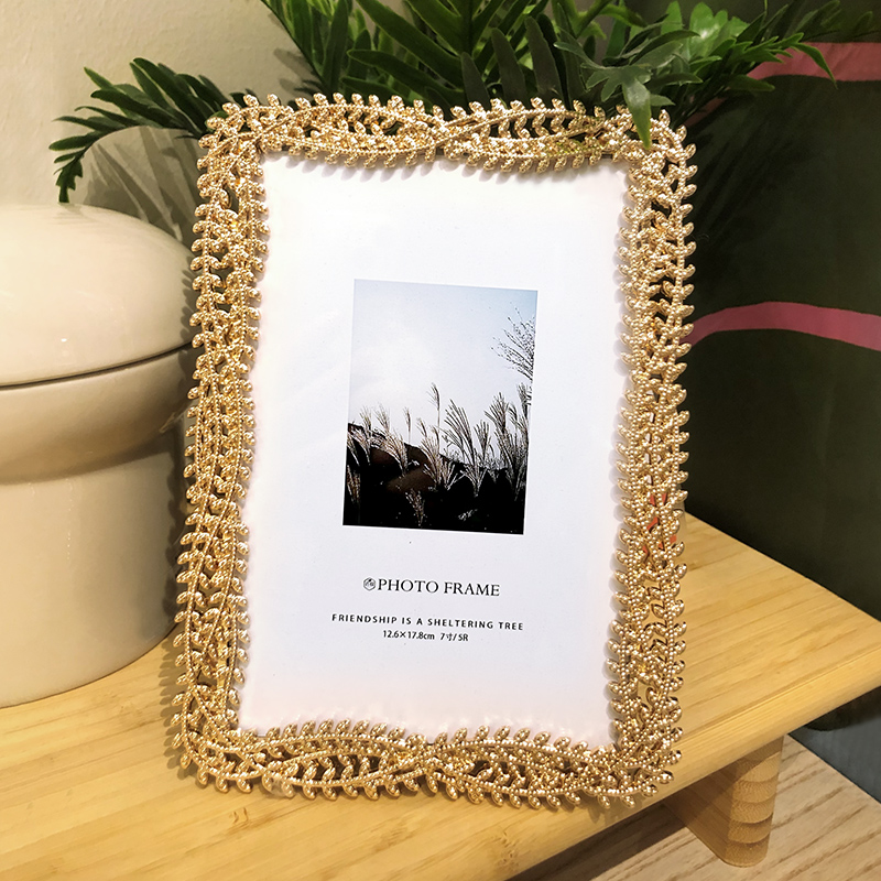 青檬相框摆台金属欧式可以挂墙