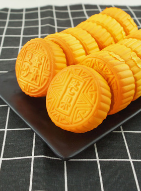 月饼中秋面包软香摆设装饰模型