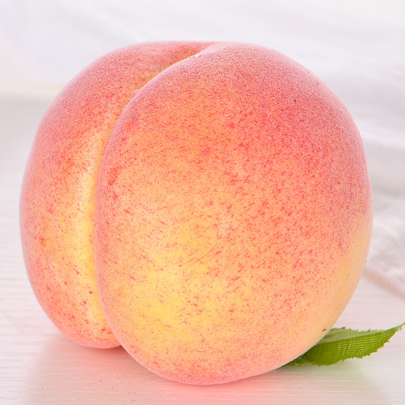 仿真水蜜桃子模型假平桃寿桃仙桃假水果摆件装饰摆设仿真水果道具