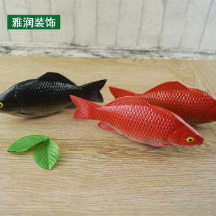 塑料仿真鲫鱼模型 假鲫鱼海鲜儿童玩具摆设装饰道具摆件挂件挂串