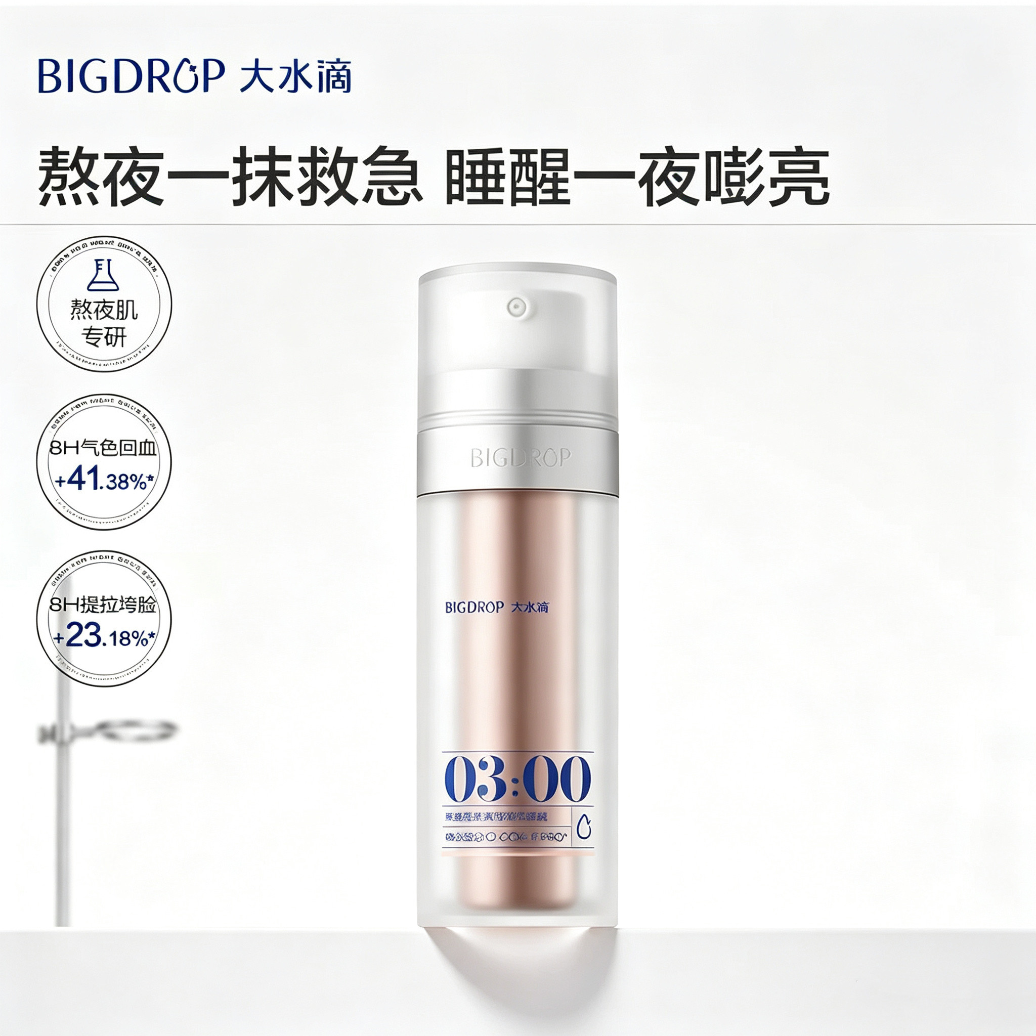 大水滴3点回血免洗熬夜睡眠面膜图片