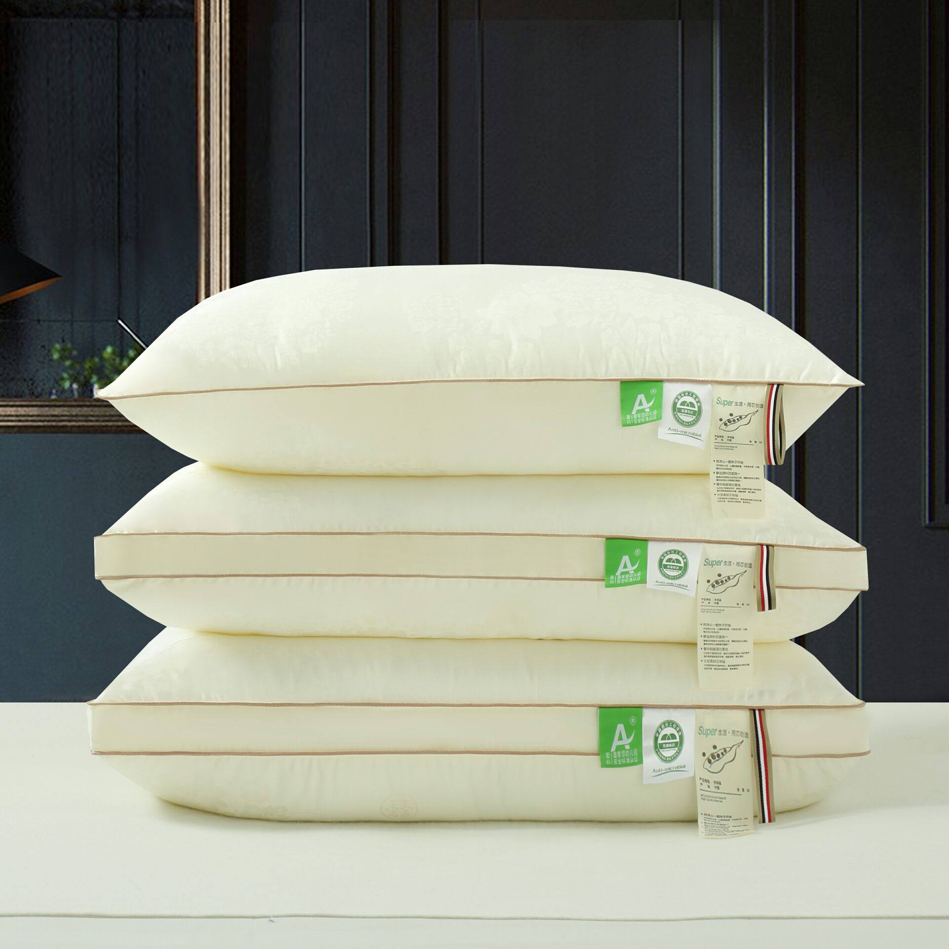 超柔软枕芯全棉单人枕一对装纯棉高枕芯枕头枕头中枕低枕特价