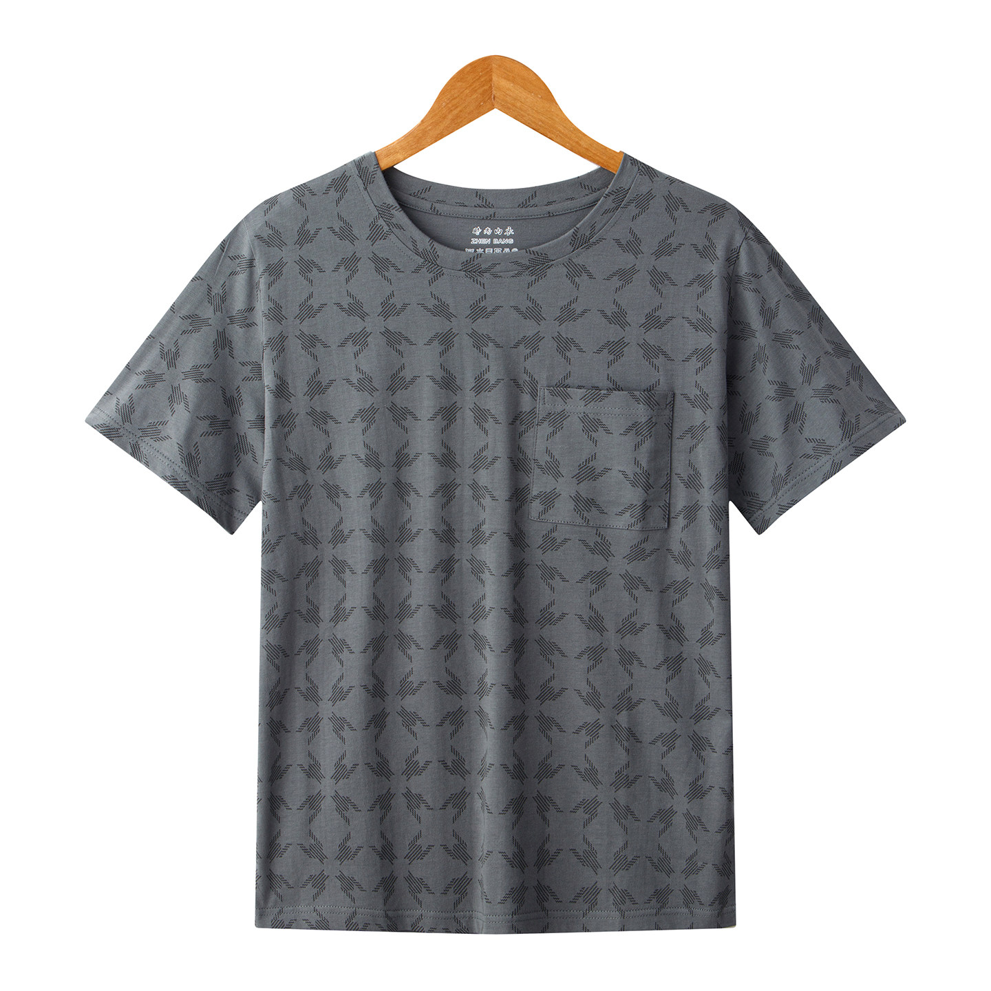 男士纯棉短袖T恤中老年宽松大码可外穿上衣老人夏季半袖汗衫背心