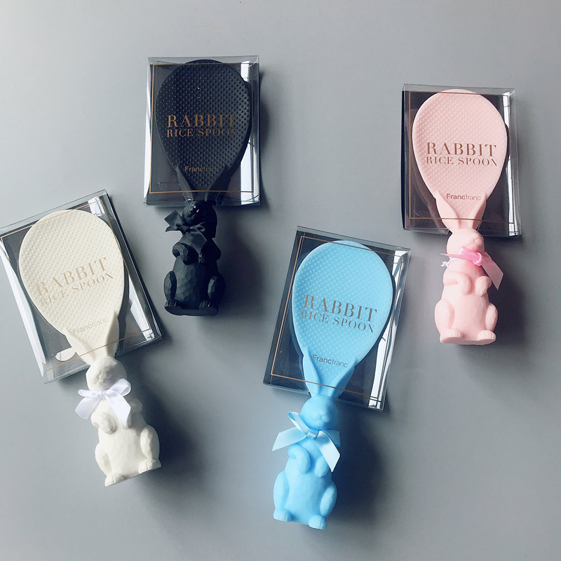 可站立式小兔子饭勺子不粘米饭勺