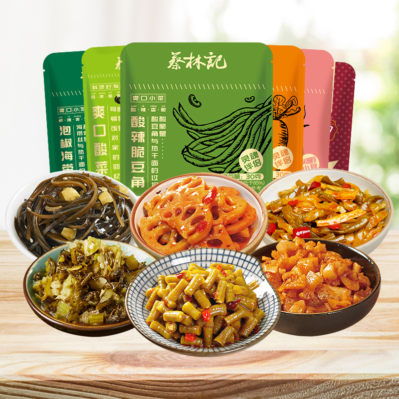 蔡林记小菜组合小包装酸豆角萝卜