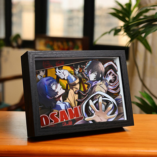 文豪野犬3D立体画动漫太宰治周边手办模玩装饰摆台手工生日礼物