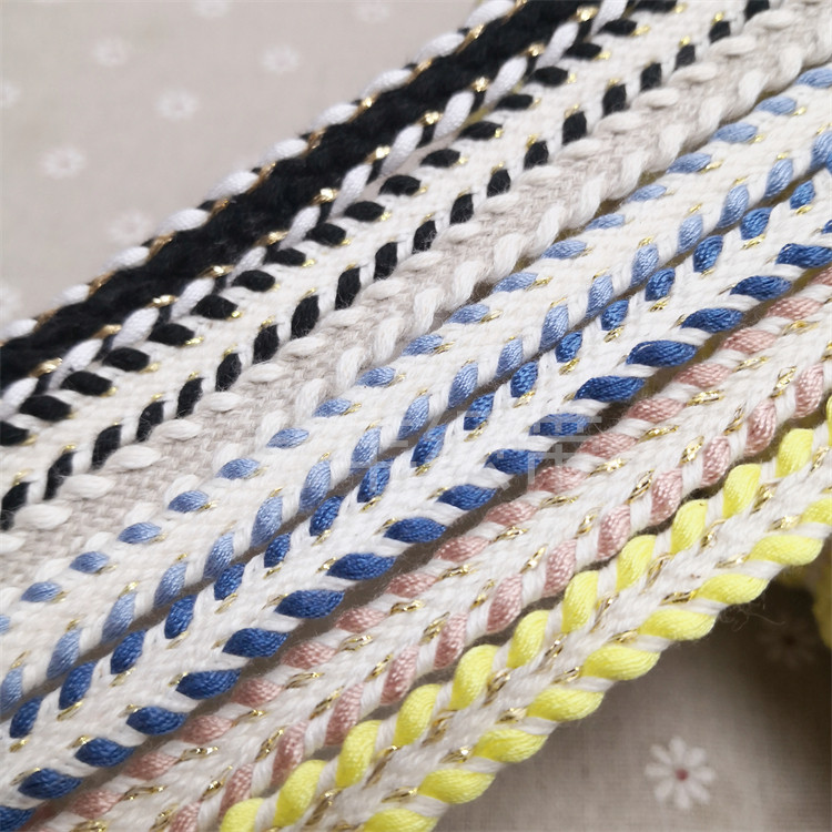 12MM双色棉质编织带八字小香风服装花边DIY手工衣领袖口装饰镶边,服饰配件/皮带/帽子/围巾,DIY编织材料包,淘宝优惠券,粉丝福利购,淘宝优惠卷