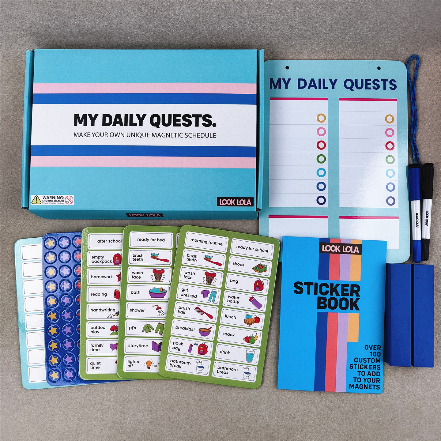 这一套很全面！我的日常任务计划DIY磁性贴套装