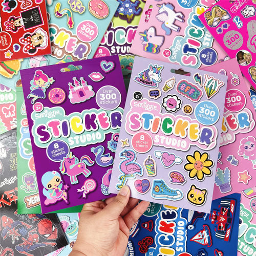 出澳洲代购十几元一本！simggle300贴贴纸本A5素材贴画本一本8张