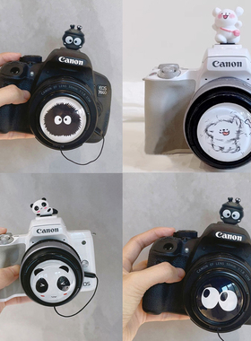 适用于索尼镜头盖 zve10二代热靴盖 a6000a6400相机40.5mm防丢绳