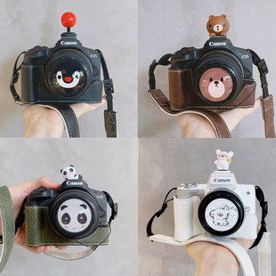 适用于佳能R50保护套R50V g7x2m50二代200d相机包800d壳M200R8r10