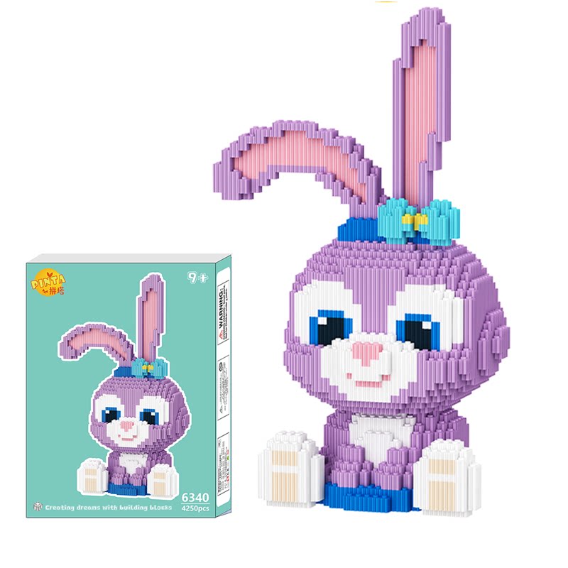 마이크로 입자 초대형 앉아 별 DAILU 빌딩 블록 딸기 곰 입체 퍼즐 장난감 선물