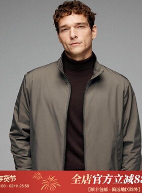 高端臻品 意大利OLMETEX科技防水面料 内里纯羊毛夹克外套 DAJ391