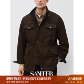 立领夹克外套 SAFARI猎装 高档挺括麂皮绒面料 DAJ406 都市游猎
