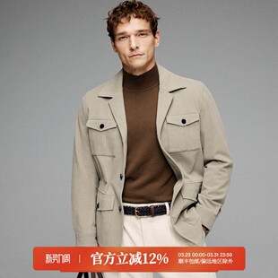 外套 挚爱意式 秋冬SAFARI夹克中长款 复古抗皱灯芯绒 DAJ360 猎装