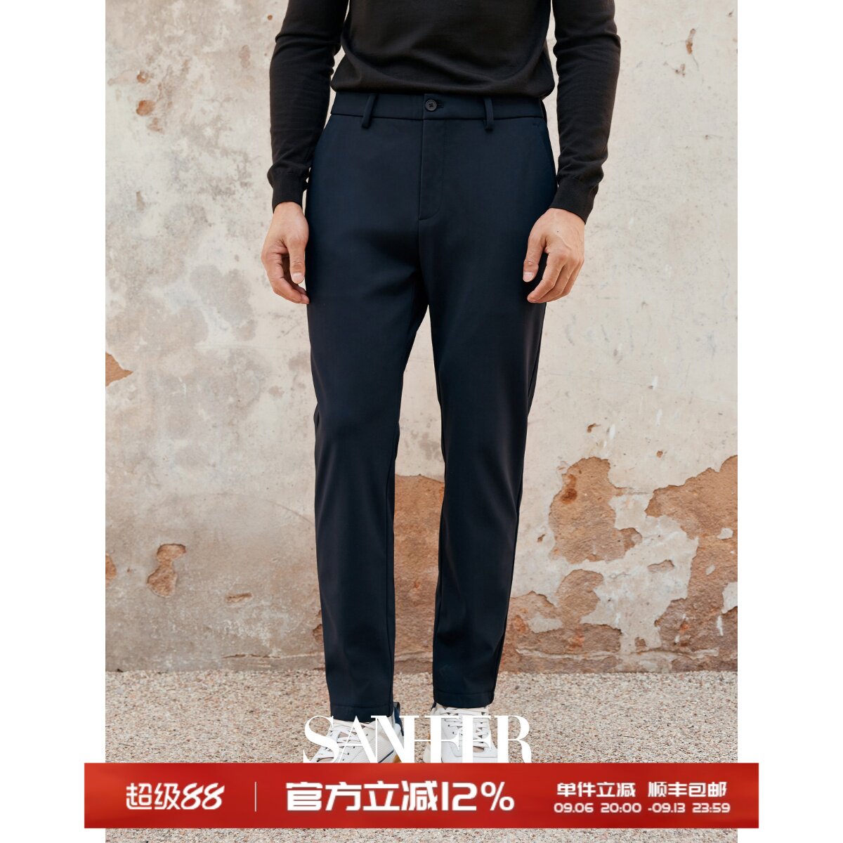 冬季百搭&ldquo;火炉&rdquo;裤 复合颗粒绒保暖 加厚加绒弹力休闲裤 DBL046