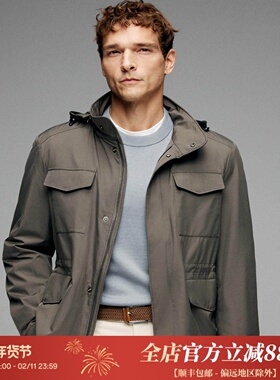 意大利高端SAFARI猎装 OLMETEX科技防水面料 羊毛内里夹克 DAJ390