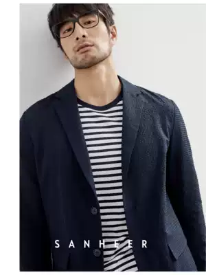 Autumn Gentleman select Japanese jacquard fabric exquisite men casual blazer DAS209