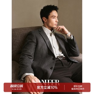 意式 外套 优雅绅士 西装 DAS265 进口VBC精纺法兰绒羊毛面料厚款