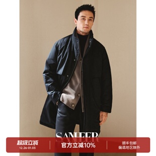 羽绒服外套 通勤百搭中长款 轻盈高蓬松白鹅绒 DAD341 都市精英