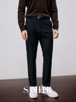 Winter "Soft Shell Commuter Pants" anti-wrinkle, elastic, composite heat storage and antibacterial bottom thick casual pants DBL104 thumbnail 5
