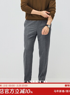 【比耶拉骑士】高端意大利VBC法兰绒精纺羊毛面料男士西裤 DBS082