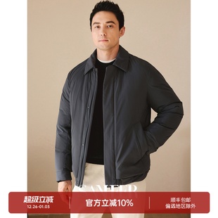 百搭宽松直筒翻领羽绒服 冬季 蓬松保暖白鹅绒 DAD322 高智绅士