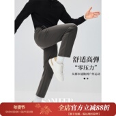 DBL127 松紧腰部合体直筒弹力休闲裤 都市全场景 抗皱舒适轻量