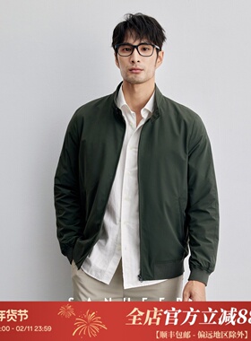 2025秋季新品 高档防水四面弹面料 男士立领休闲夹克外套 DAJ356