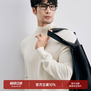 高领毛衣羊毛衫 冬季 厚款 可机洗美丽诺羊毛 DAZ734 商务通勤百搭